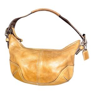 Coach *RARE* Natural Full Grain Ergo SoHo Small Leather Shoulder Bag